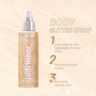 Face & Body Glitter Highlight Spray
