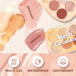 Highlighter & Contour Palette - Mesh Gradient