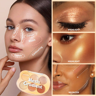 Highlighter & Contour Palette - Mesh Gradient
